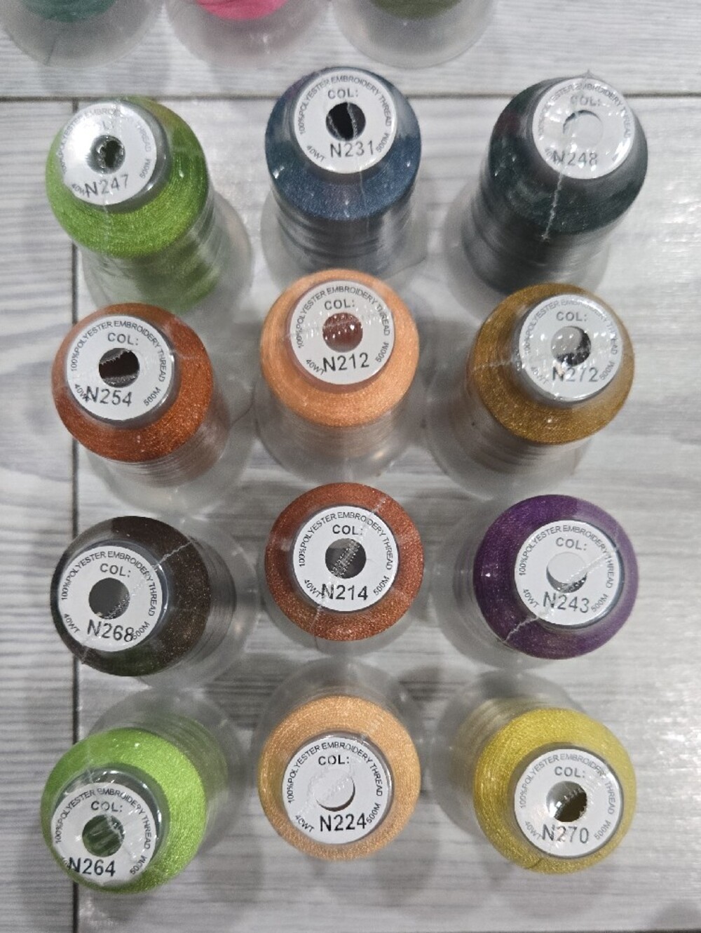 Embroidery Thread - Assorted Colors - 48 Spools - Picture 4 of 7